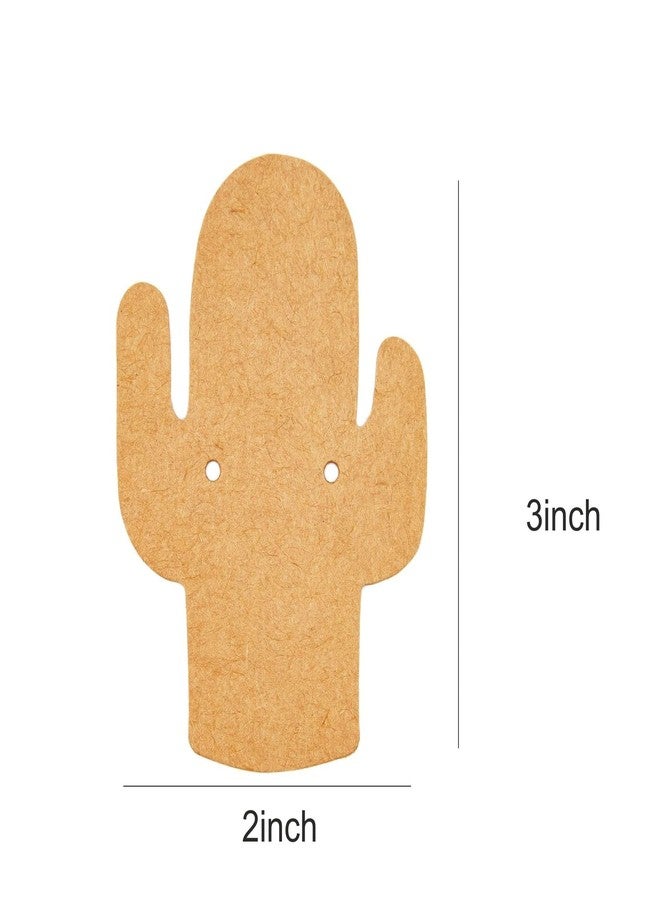 Zenomia Paper Earring Display Cards,Jewellery Card 50 Pcs, 2 X 3 Inch, Brown - Image 4